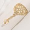 Versatile Rhinestone Hand Chain Fashion Finger Chain Ring Bracelet  for Weddings