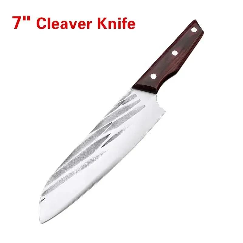 Handmade Slicing Knife Cleaver Meat Chopping Vegetables Kitchen Knives Butcher Boning Knife High Steel Blade Chef Cooking Knife