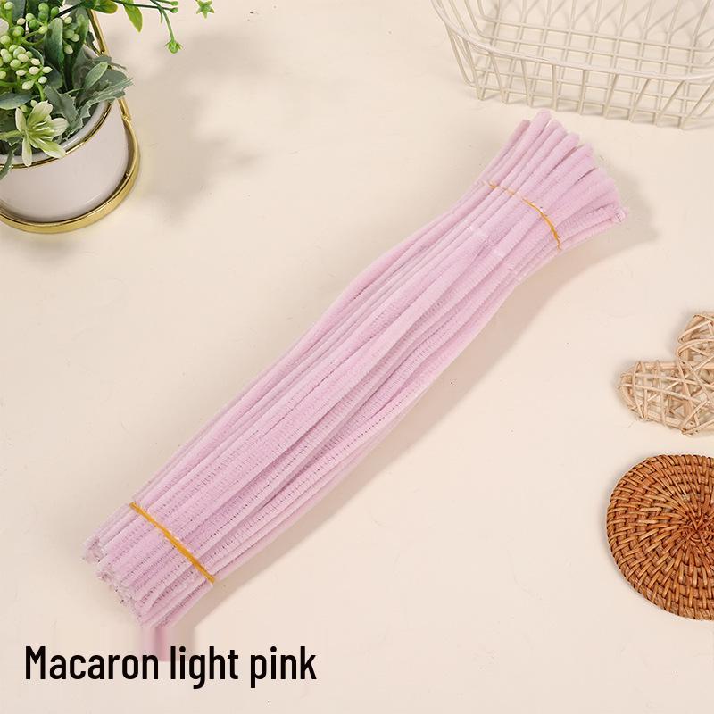 Velvet Chenille Stems: Mixed Color Macaron Twist Sticks