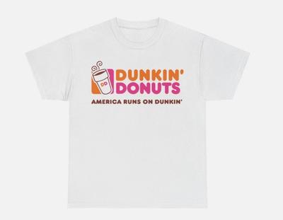 Dunkin’ Donuts T-Shirt Vintage Boston Kaffee Geschenk Retro Unisex Schweres Baumwoll-T-Shirt