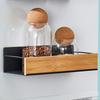 Magnetic Wall Mount Shelf for Kitchen Fridge Side No Drilling Storage Rack with Multipurpose Function