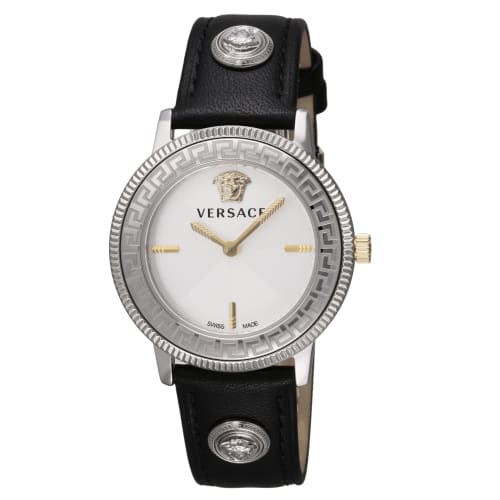 

Versace TRIBUTE Watch, Black Dial, Stainless Steel, Sapphire Crystal, Quartz, 45mm, Swiss Made, Women s, VE2P00122