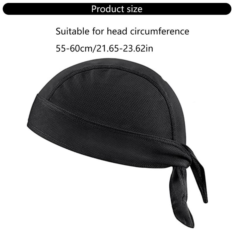 Breathable Bandana Hats Head Scarf Hat Daily Headwear For Cycling Under Helmets