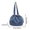 Lässige florale Bucket Bag Trendige Umhängetasche mit großer Kapazität Tragetasche Jeanshandtasche Damen Tragbare Einkaufstaschen