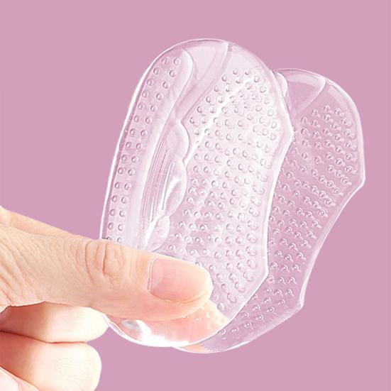 1 Pair Gel Heel Pad Self-adhesive Non-slip Foot Pain Relief Blister Prevention Loose Shoes High Heel Grip Cushion Liner Insert Shoe Accessories