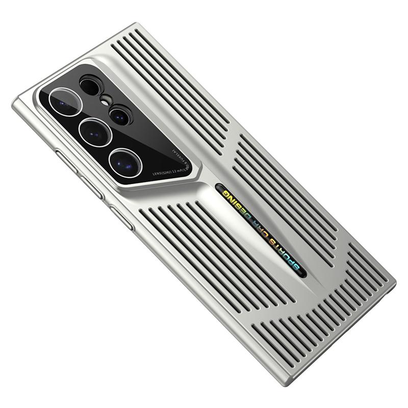 For Samsung Galaxy S23 Ultra Case Hard PC Electroplating Phone Cover Heat Dissipation Micro-Matte Back