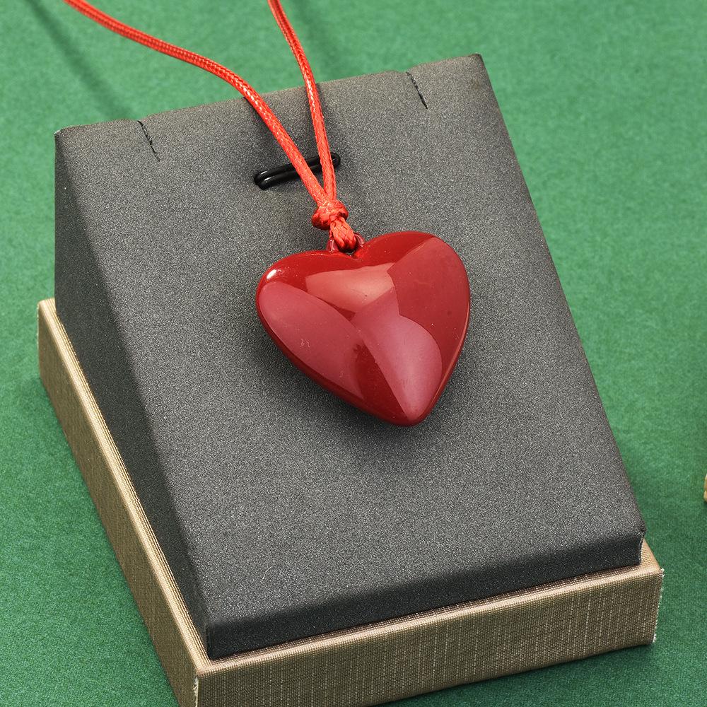 Love Necklace Silver Long Sweater Chain In Korea Simple Accessories Premium Sense Stacked Love Necklace