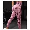 High Waist Tie Dye Butt Lift Quick Dry Fitness Pants Breathable Peach Compression Yoga Pants For Running Training And Workout