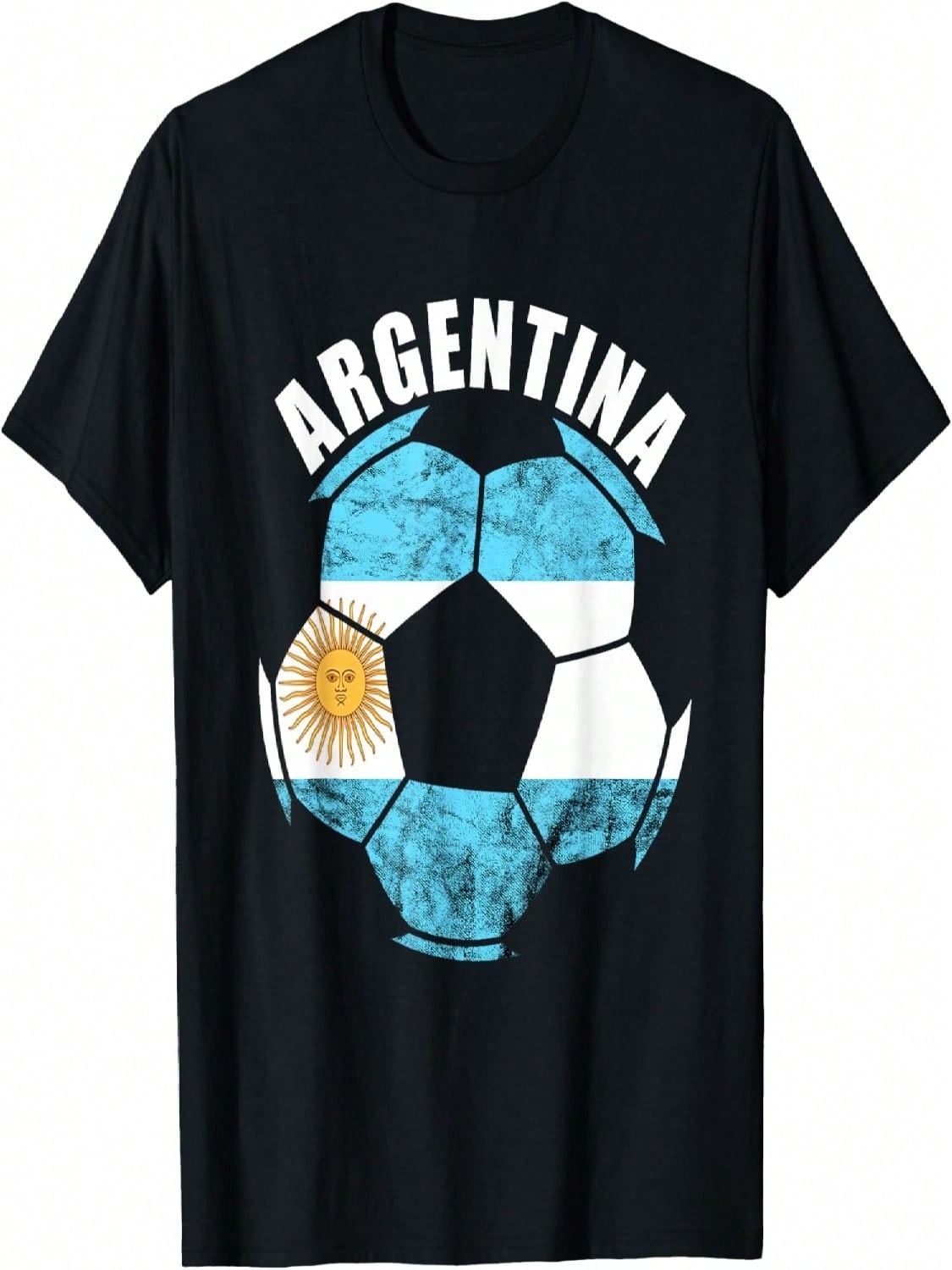 Argentina Soccer Ball Sun Of May Argentina Argentina Flag T-Shirt S разноцветный