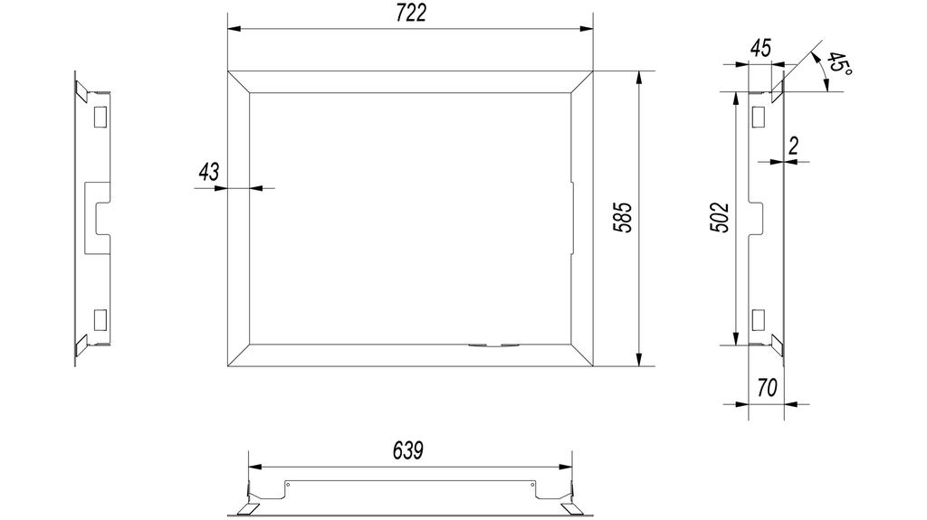 Steel frame for NADIA 10 (standard - left hand)