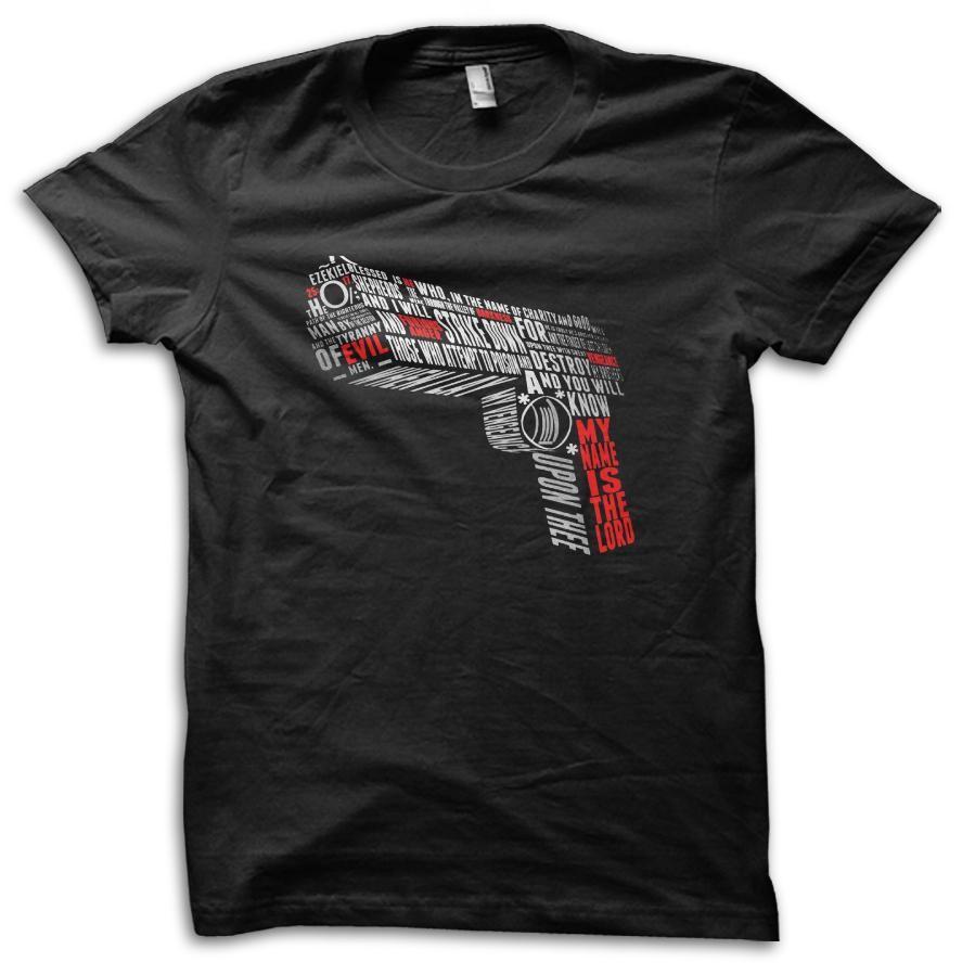 Pulp Fiction GUN Retro Movie Quote Movie Parody T-Shirt M5762