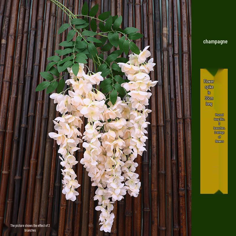 Wisteria Artificial Vine Hanging Flower Decoration for Ceilings and Pipe Covers