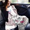 1PC Cartoon Marie Cat Butterfly Blanket, Seasonal Universal, Home Decoration, Throw, Quilt, Soft Flannel Throw Blanket, Versatile & Cozy for