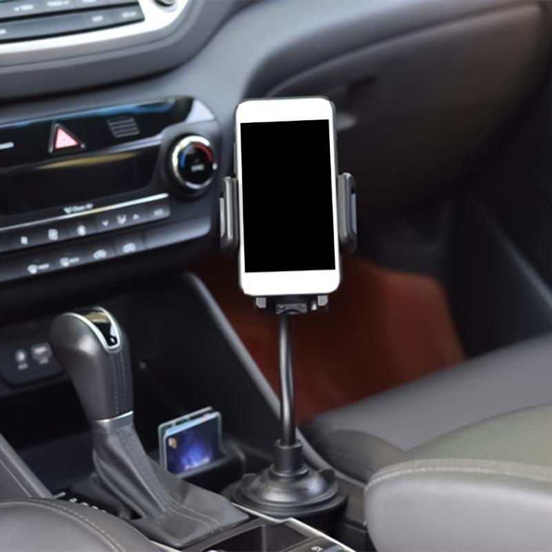 17mm Adjustable Car Cup Beverage Holder Rack Mount Base with Flexible Arm Suitable for Truck Phone Mounts Navigation Use