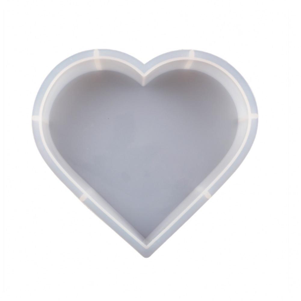 DIY Silicone Mold Set: Geometric Cube, Rectangle, Heart, and Round for Crystal Epoxy Resin Specimens and Mirrors