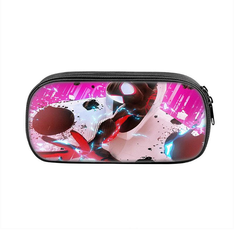 Spiderman Student Pencil Case With Polyester Material And Large Storage For School Supplies