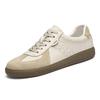 Men's Plus Size 46 German Quality Casual Color Block Genuine Leather Sneakers