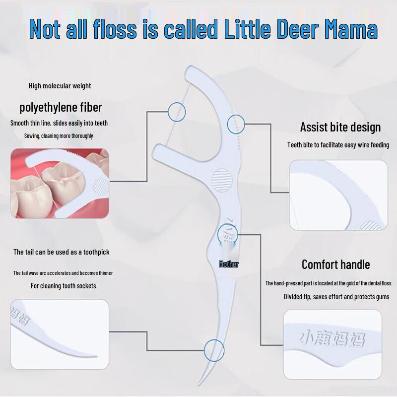 Deer Mother Dental Floss Picks