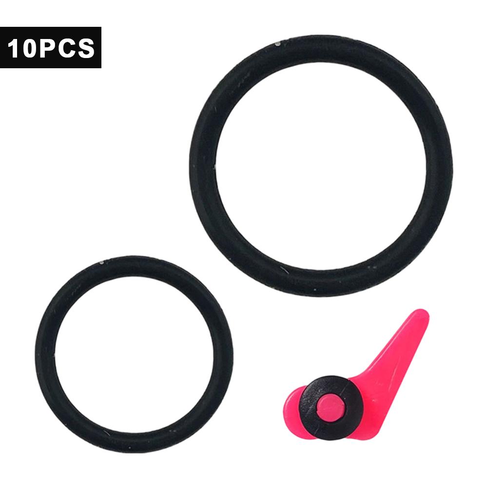 For Fishing Rod with Silicone Ring Plastic Lure Hook Fixer Portable Fishing Accessory 10PCS Hook Keeper