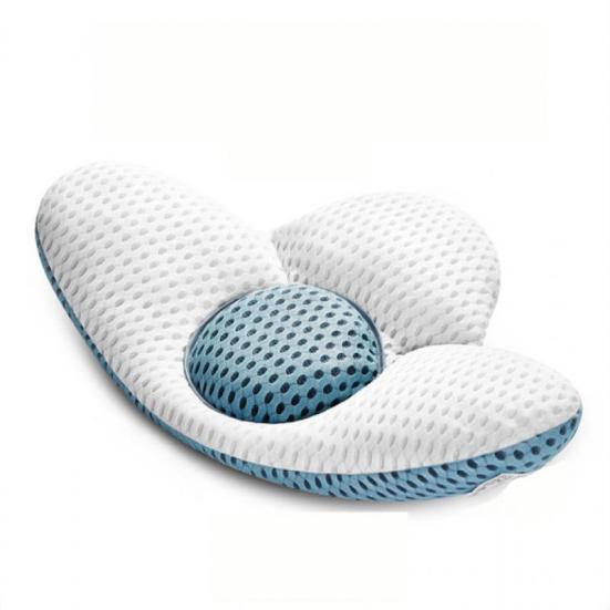 

3D Air Mesh Lumbar Pillow for Sleeping, Adjustable Height Lower Back Support Pillow Waist