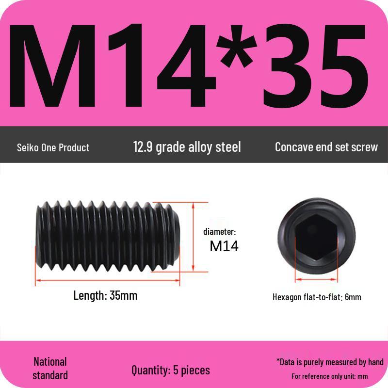 12.9 Grade Hex Socket Set Screw Grub Screw (M3-M12)