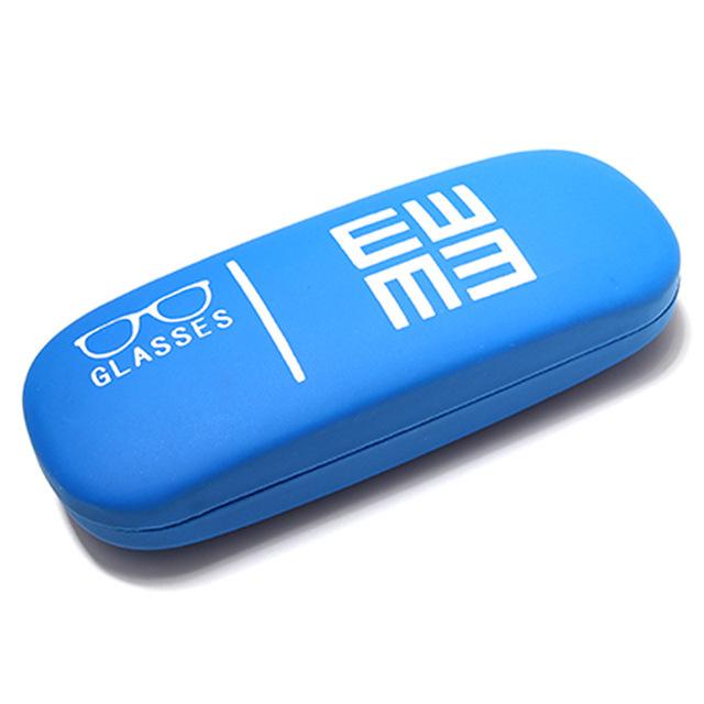 

1 шт., кожаная коробка для очков, женские и мужские портативные очки для чтения, солнцезащитные очки, защитный чехол для очков, защитный чехол для очков синий