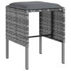Vidaxl 5-Cz. Garden Lounge Set, With Cushions, Poly Rattan