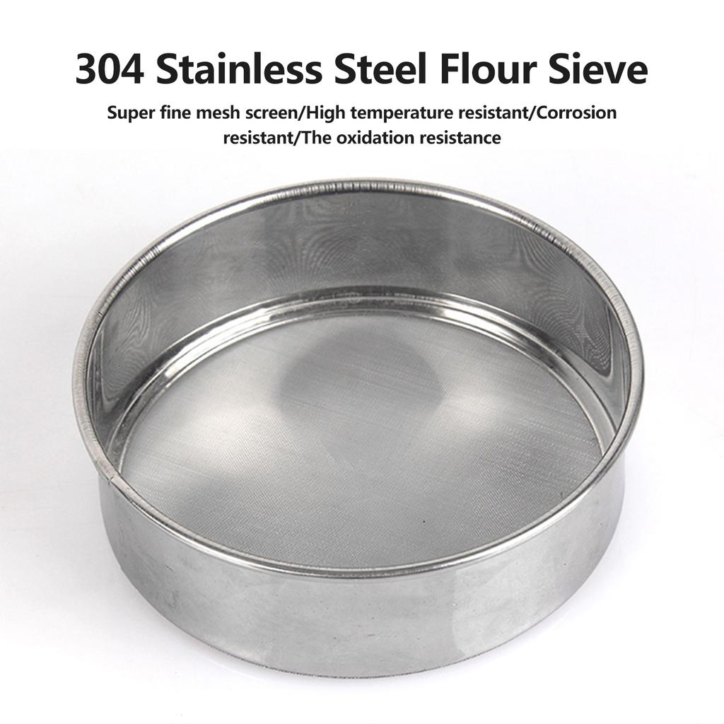 Familj DIY Bakform / Kakform Ultrafin rostfritt stål mjöl Sifter 15CM-40Mesh