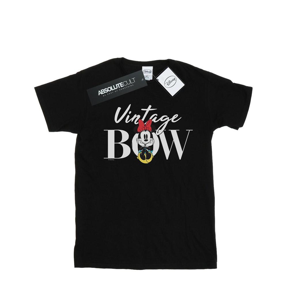 Disney Mens Minnie Mouse Vintage Bow T-Shirt