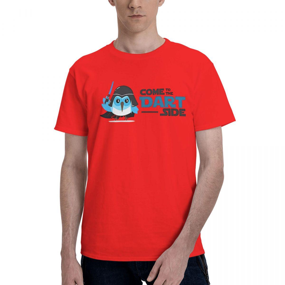 Flutter Dart Dash 100 Cotton Casual Breathable Confortable T Shirt Mens Designer Clothes Mens Wear S