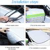 LoyaForba Car Magnetic Windshield Snow Cover, 4 Layers WAaterproof Windproof Protection,Snow,Ice,Sun,Frost Defense, Universal For SUV, Truck, Sedan,