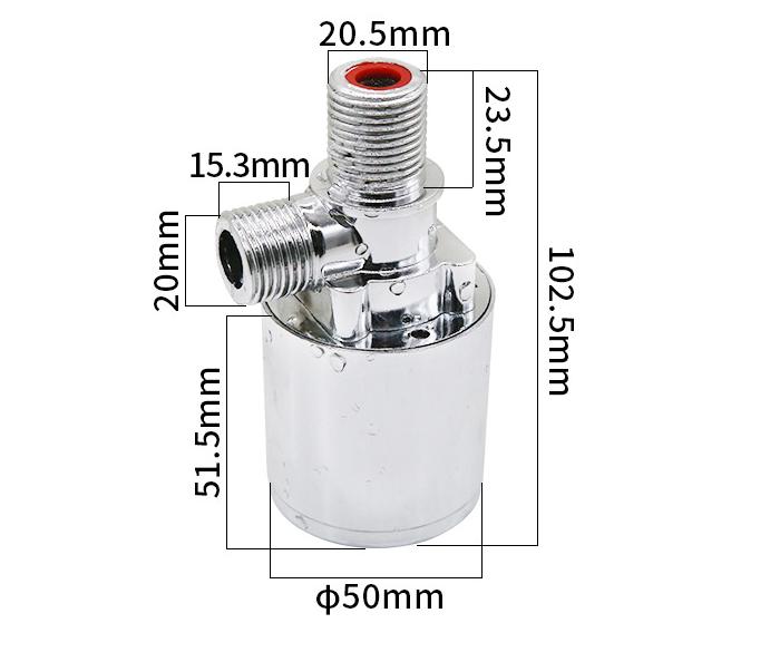 

Float Valve 4 inch Automatic For Water Level Control for For Water Tank Nylon Chrome Plated Design Compact and Reliable China Mainland