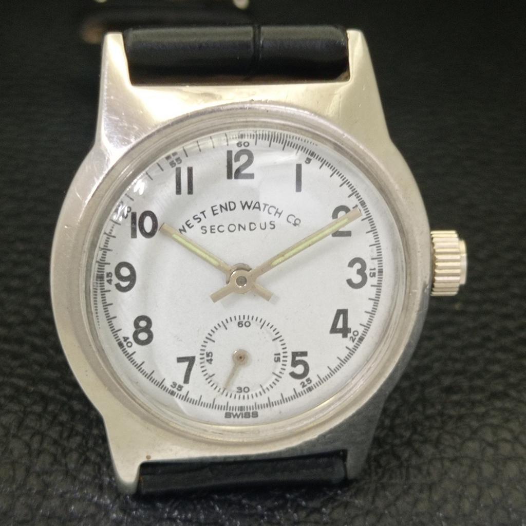 HAND-WINDING VINTAGE WEST END WATCH CO SWISS BOY WHITE DIAL WATCH A701971-1