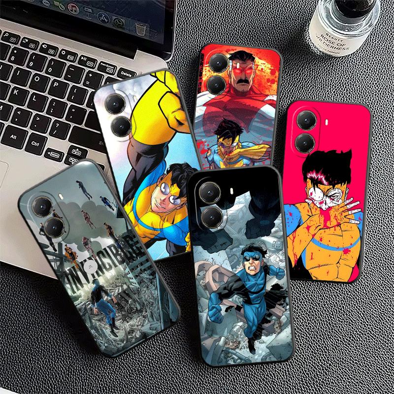 I-Invincible Anime Soft Phone Case for Xiaomi Poco X5 X6 X7 X8 Pro Max X3 F7 F8 Ultra M8 M7 M6 M5 Redmi 15 15C 14C 13C 12C X4 F6
