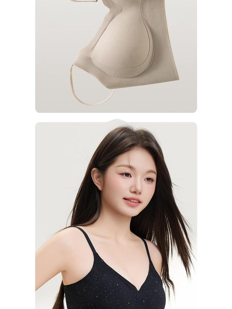 Seamless Comfort Lift Bra: Breathable, Wire-Free, Push-Up, Prevents Sagging, Enhances Shape, Beautiful Back Design.