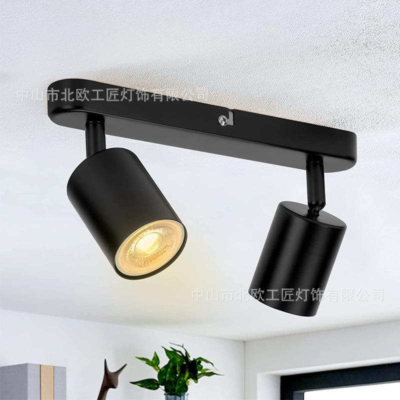 GU10 LED Ceiling Spotlight, House Decoration, Indoor Light Fixture, Corridor, Shop Ceiling Track Lamp, Angles Adjustable Decor