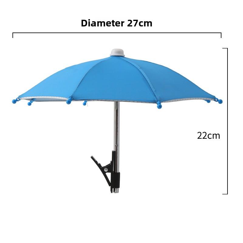 

Тримач для мобільного телефону Кліпса-парасолька від сонця Парасолька для вулиці Фіксована парасолька для мобільного телефону Дощозахисна Парасолька від сонця Мобільний телефон Антивідблискова Маленька парасолька 1PCS небо синє кольору