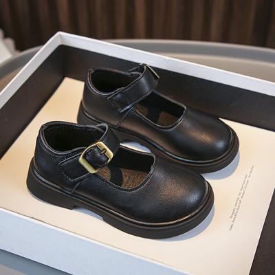 Dziecięce Skórzane Buty dla Chłopców 2024 Nowe Klasyczne Uczniowskie Buty Dziecięce Odkryte Palce Cztery Pory Roku Dziewczęce Casualowe Mokasyny Słodkie Japońskie