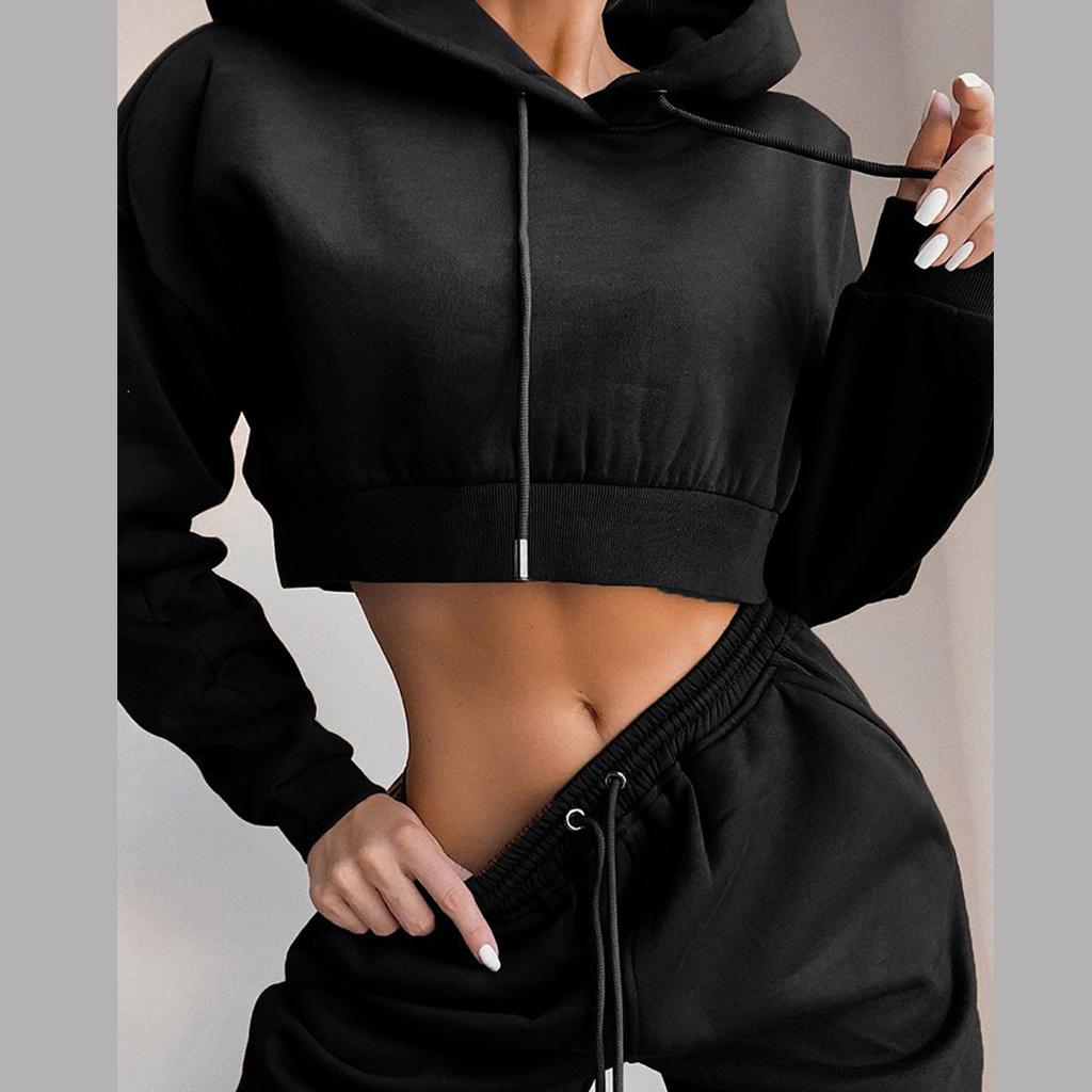 Modische Damen-Outfits für Damen, Trainingsanzug, Kapuzenpullover, Sweatshirt und Jogginghose, lässiges Sport-Zweiteiler-Set