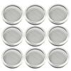 9Pcs 86Mm Stainless Steel Sprouting Lids for Wide Mouth Mason Jars Broccoli Lentil Bean Alfalfa Sprouts At Home