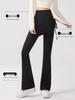 Women's High Waist Slimming Flare Yoga Leggings with Drawstring - Stretch, Hip Lifting, Casual Pants
