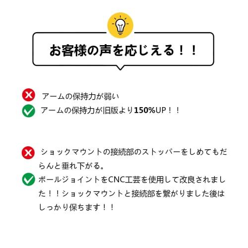 Smatree "2021" Desktop Microphone Stand, Compatible with MV7 Podcast Microphone, AT2020USB+, and Other Microphones, Microphone Arm Stand, Smartphone &