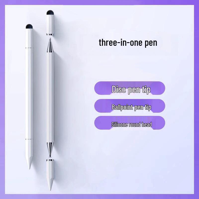 Three-in-One High-Precision Stylus for iPad & Huawei: Handwriting & Drawing Capacitive Pen