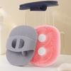 Soft Oval Silicone Bath Brush - Comfortable Handheld Massage & Cleaning Brush