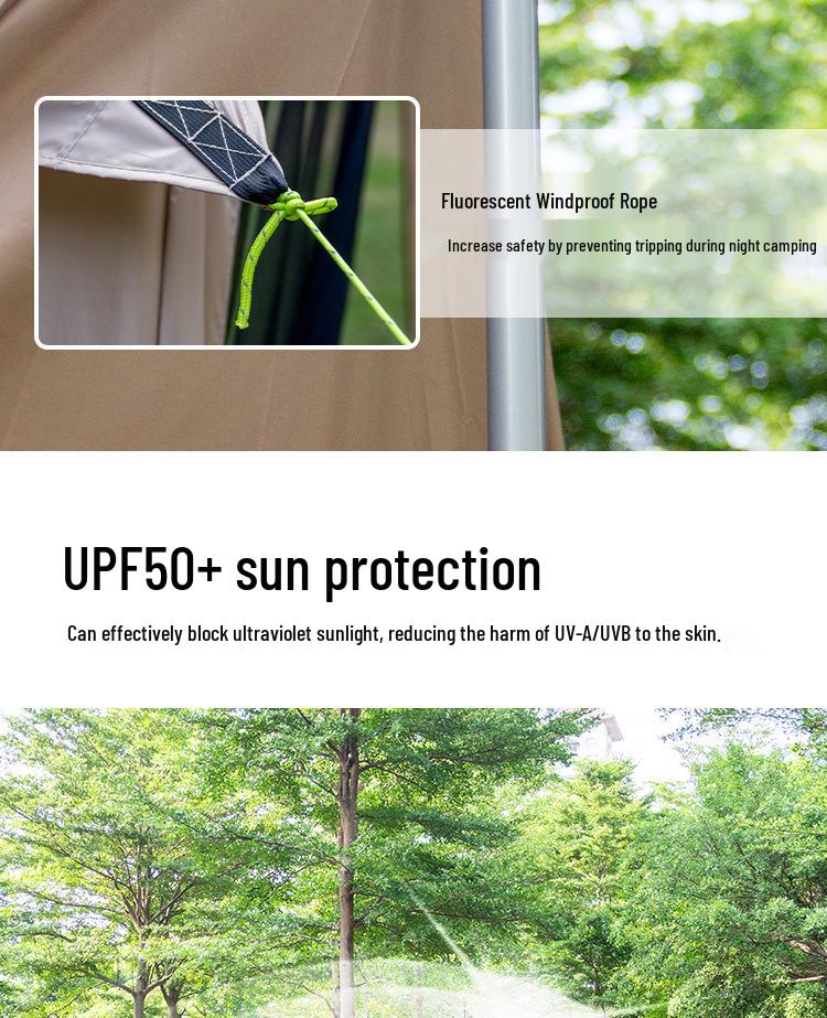 8-12 Person Portable Outdoor Mesh Canopy Tent with Mosquito Net, Sun & Rain Protection for Camping and Beach.