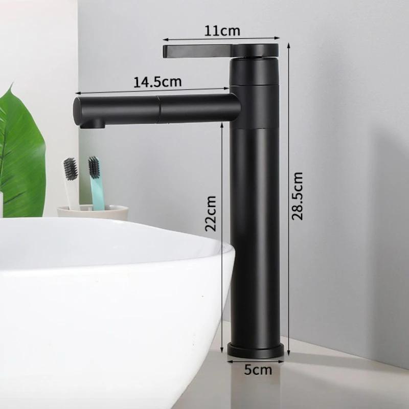 Basin Faucets Brass Bathroom Faucet Vessel Sinks Mixer Vanity Tap Swivel Spout Deck Mounted White Color Washbasin Faucet
