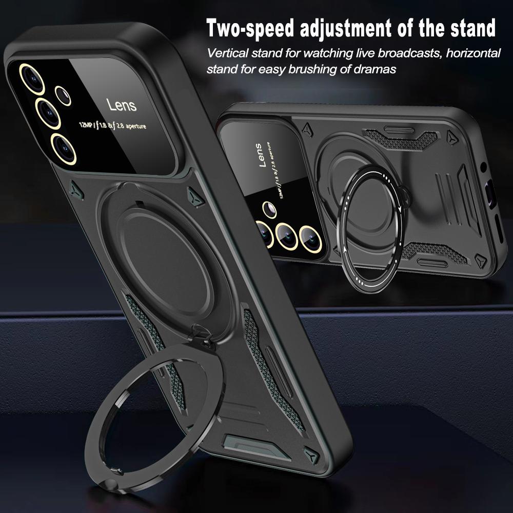 Case For Samsung Galaxy A55 A54 A53 A52 A50S A35 A34 A33 A32 A30S A24 A23 4G 5G Magnetic Ring Stand Camera Protector Phone Cover