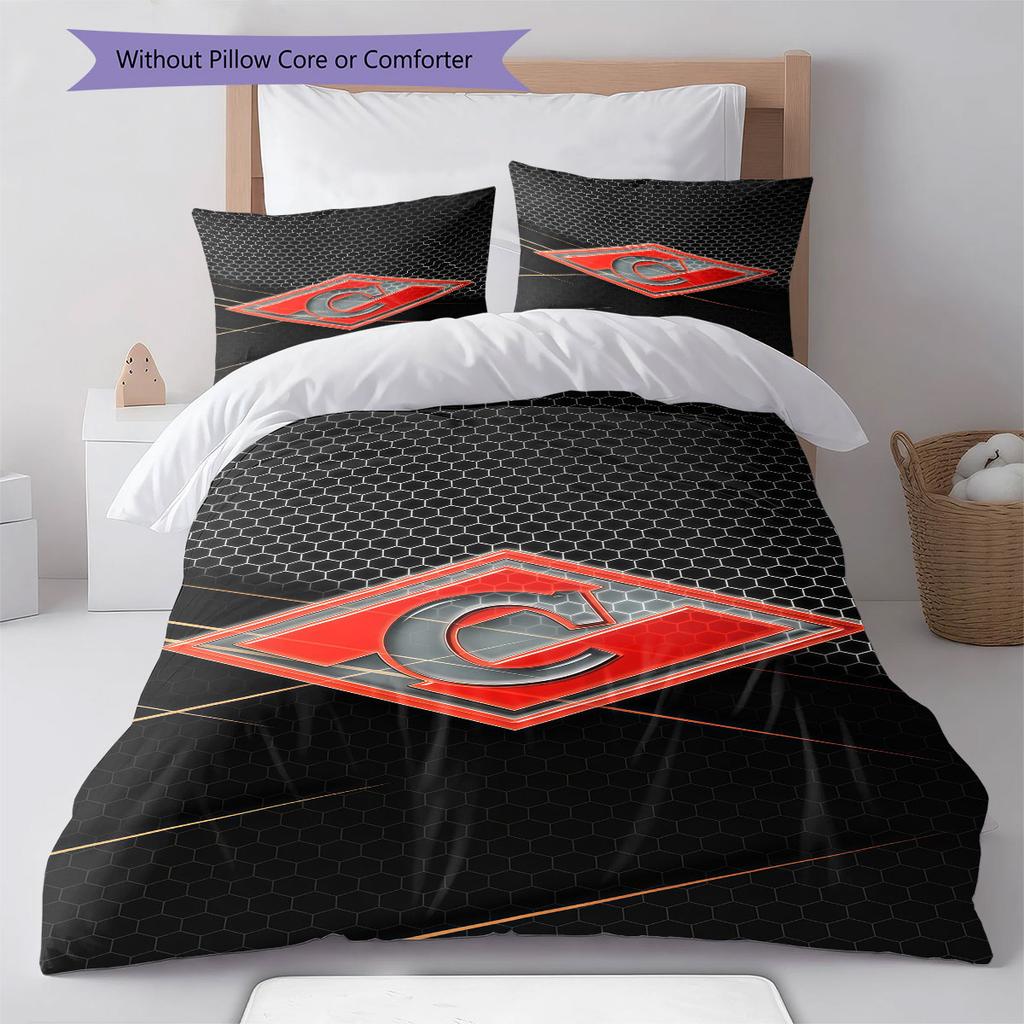 Spartak Moscow Roar Bedding Quilt Set Quilt Cover Pillowcase Home Decoration Birthday Gift (1 * duvet cover + 2 * pillowcase, without core)