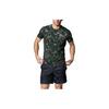 Camouflage Letter Print Breathable Comfortable Round Neck Short Sleeve T-Shirt Men Tops Baroque-Green 1384792-310