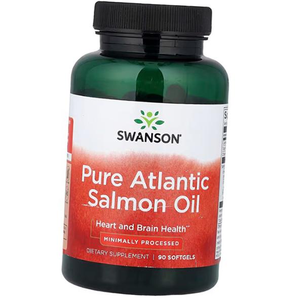 Чистое масло атлантического лосося, Pure Atlantic Salmon Oil, Swanson  90гелкапс (67280026)